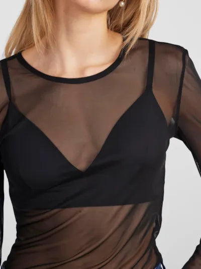 Ninni mesh top black