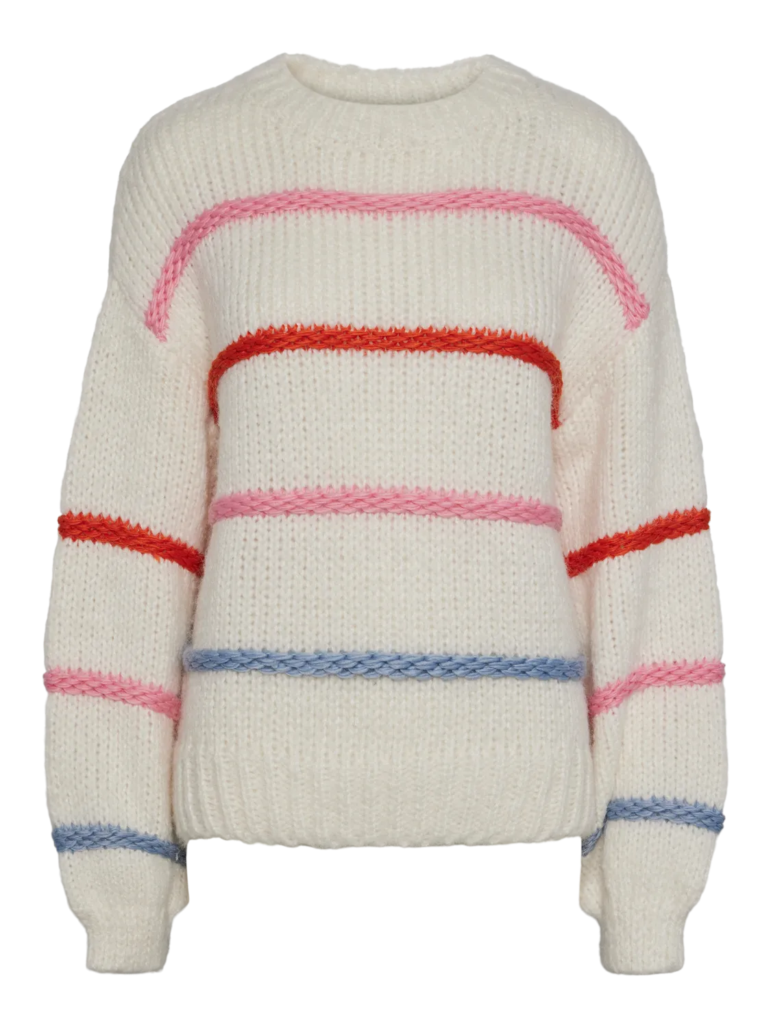 Navine LS O-neck knit cloud/tago