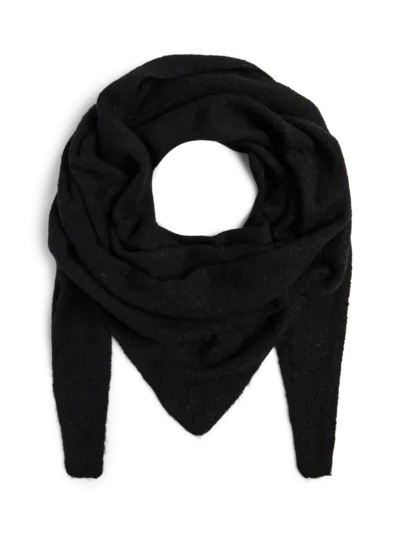 Juliana triangle scarf black