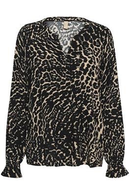 Ando Andrea LS blouse leopard