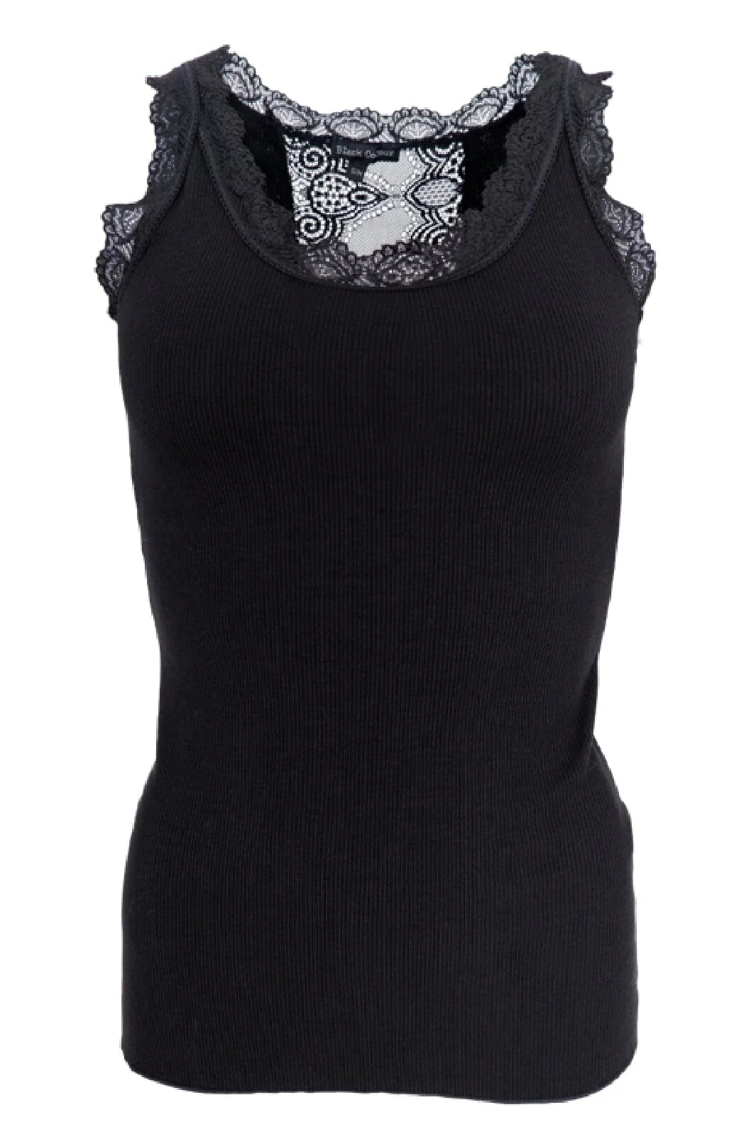 Ivy rib top black