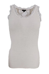 Ivy rib top ivory