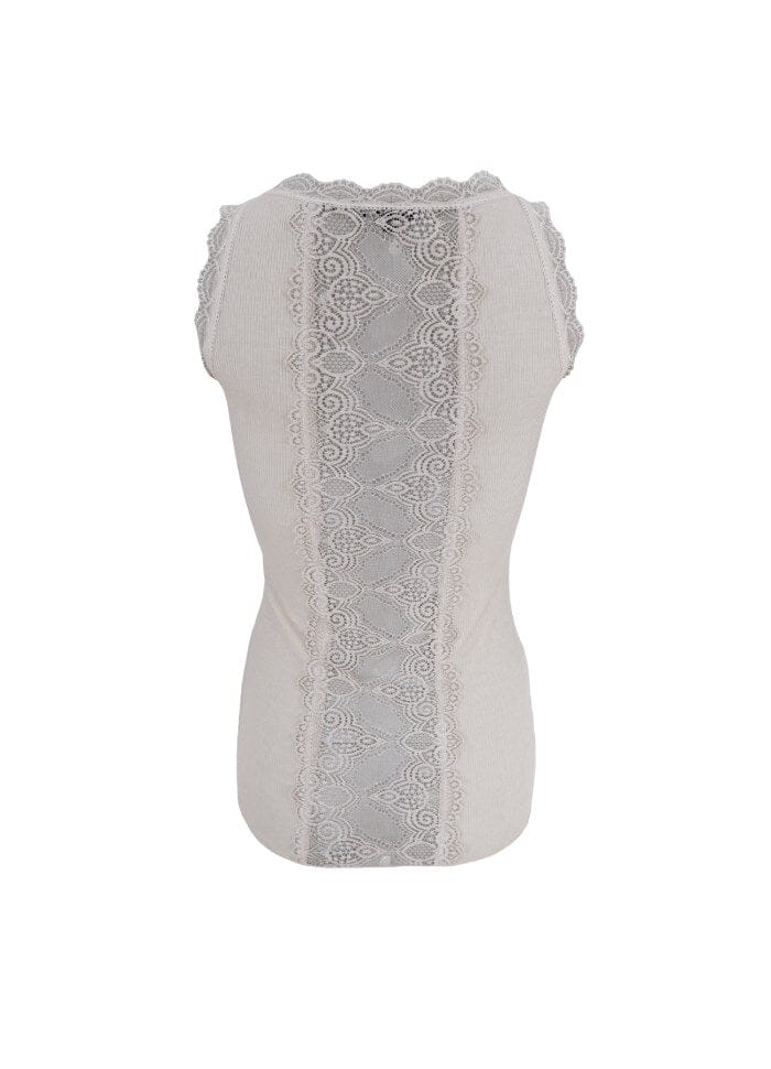 Ivy rib top ivory