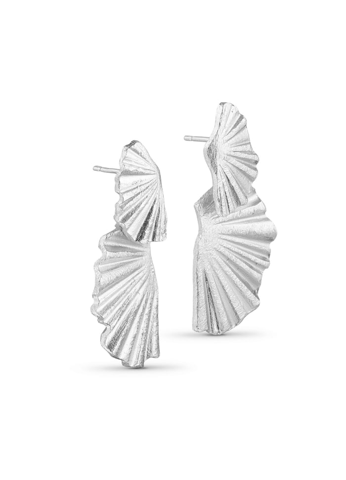 Double leaf earring