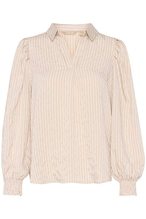 Any blouse beige/brown stripe