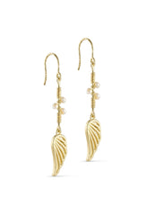 Hook earring with wing
