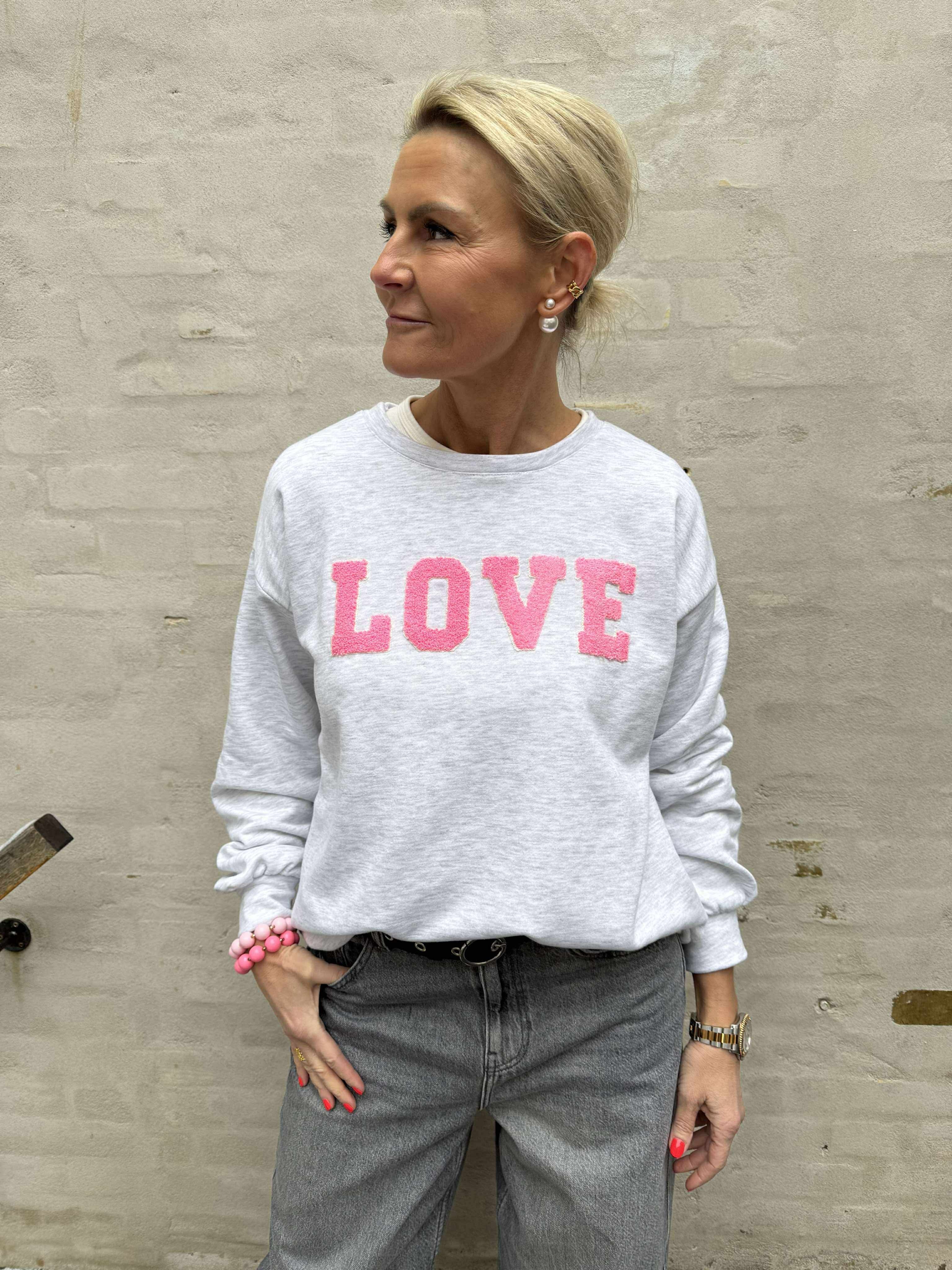 Jessa Sweatshirt -Light Grey Melange