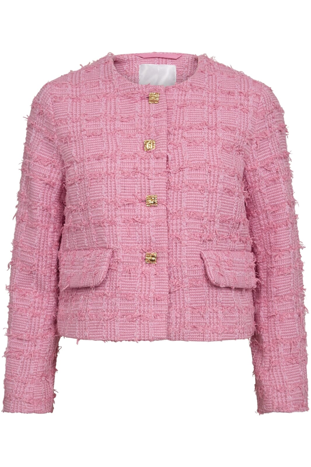 Cala check boucle jacket candyfloss