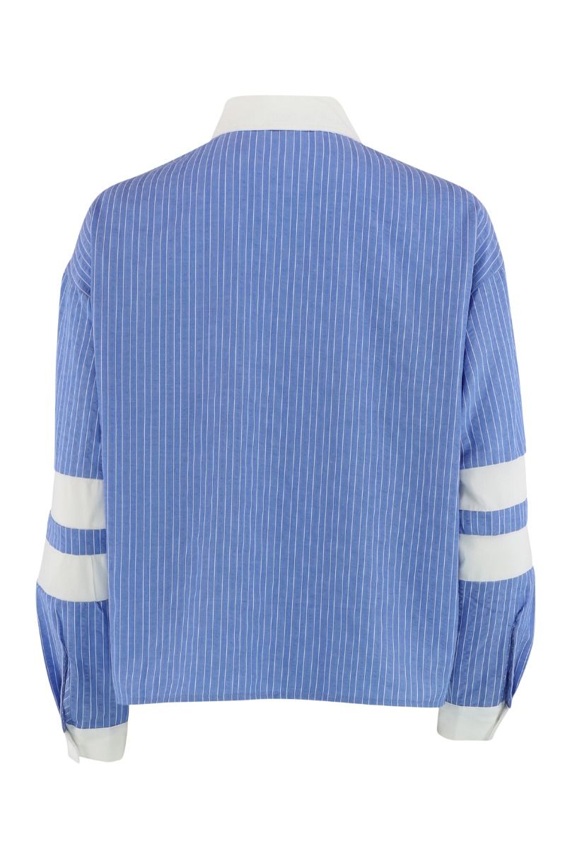 Ally 21 shirt blue stripe