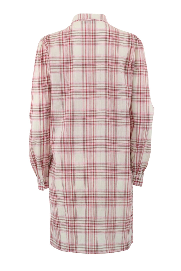 Mili Check Patch Dress - Red Check