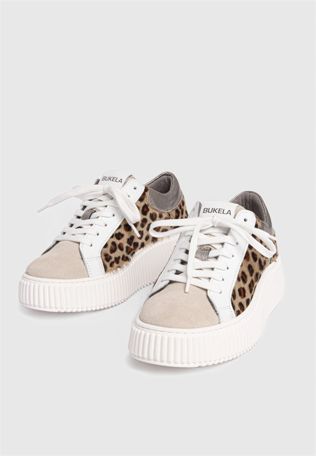 Court sneakers leopard