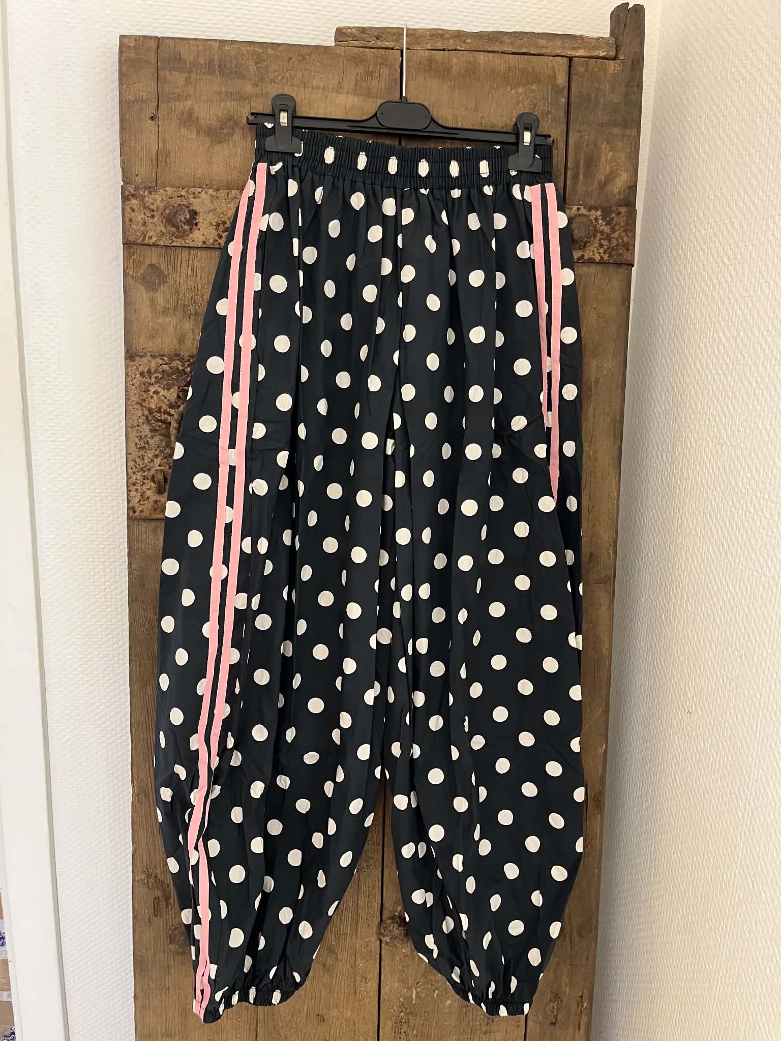 Ballon Dot Pants - Black/White