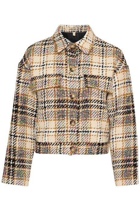 Aro short jacket multi checks