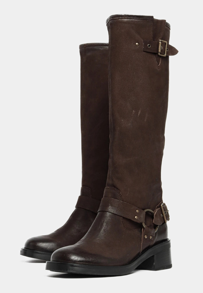 Ellie boots lindos dark brown