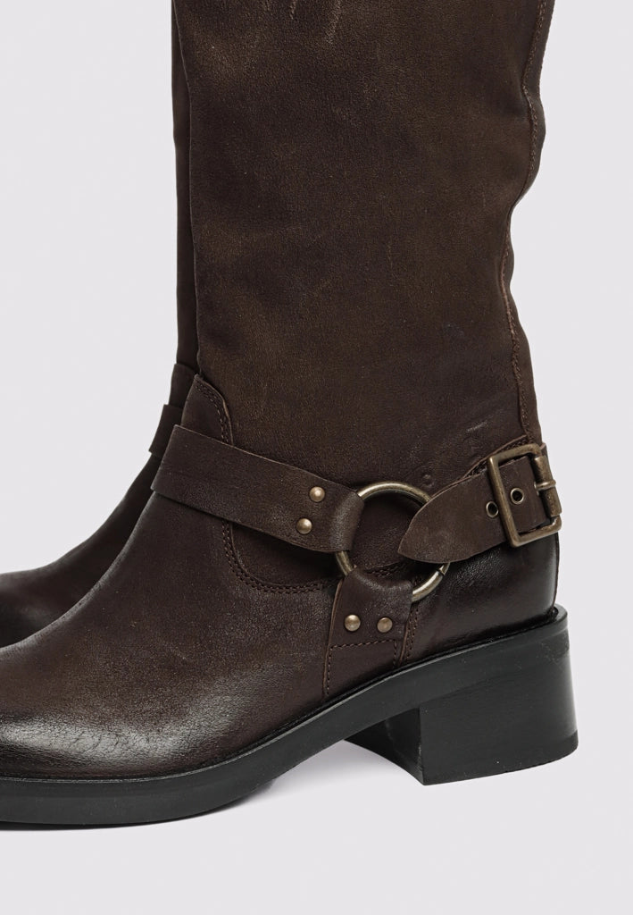 Ellie boots lindos dark brown