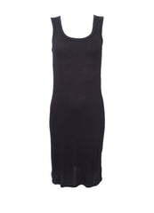 Tea slip dress black