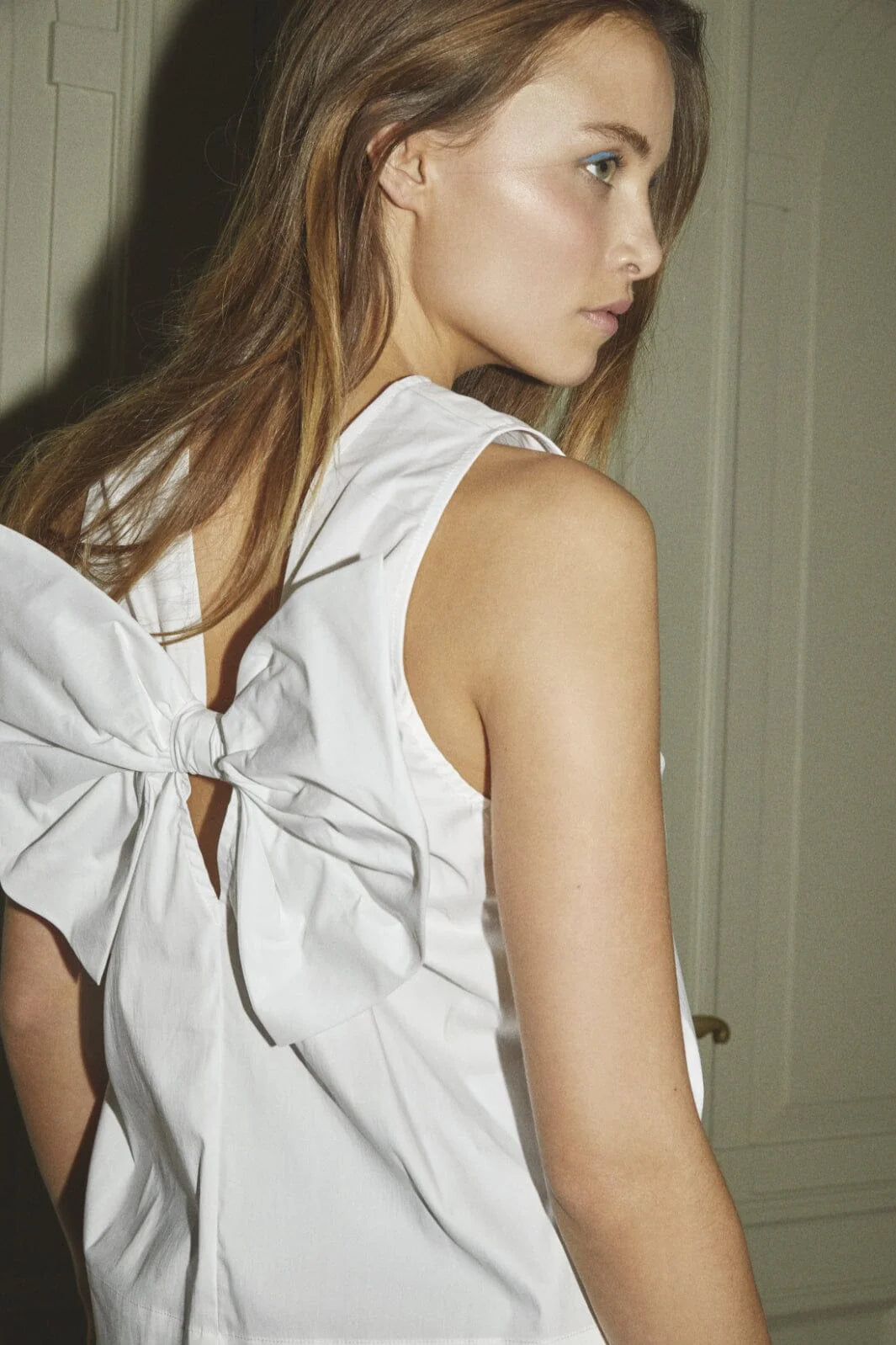 Sanna Bow Top White