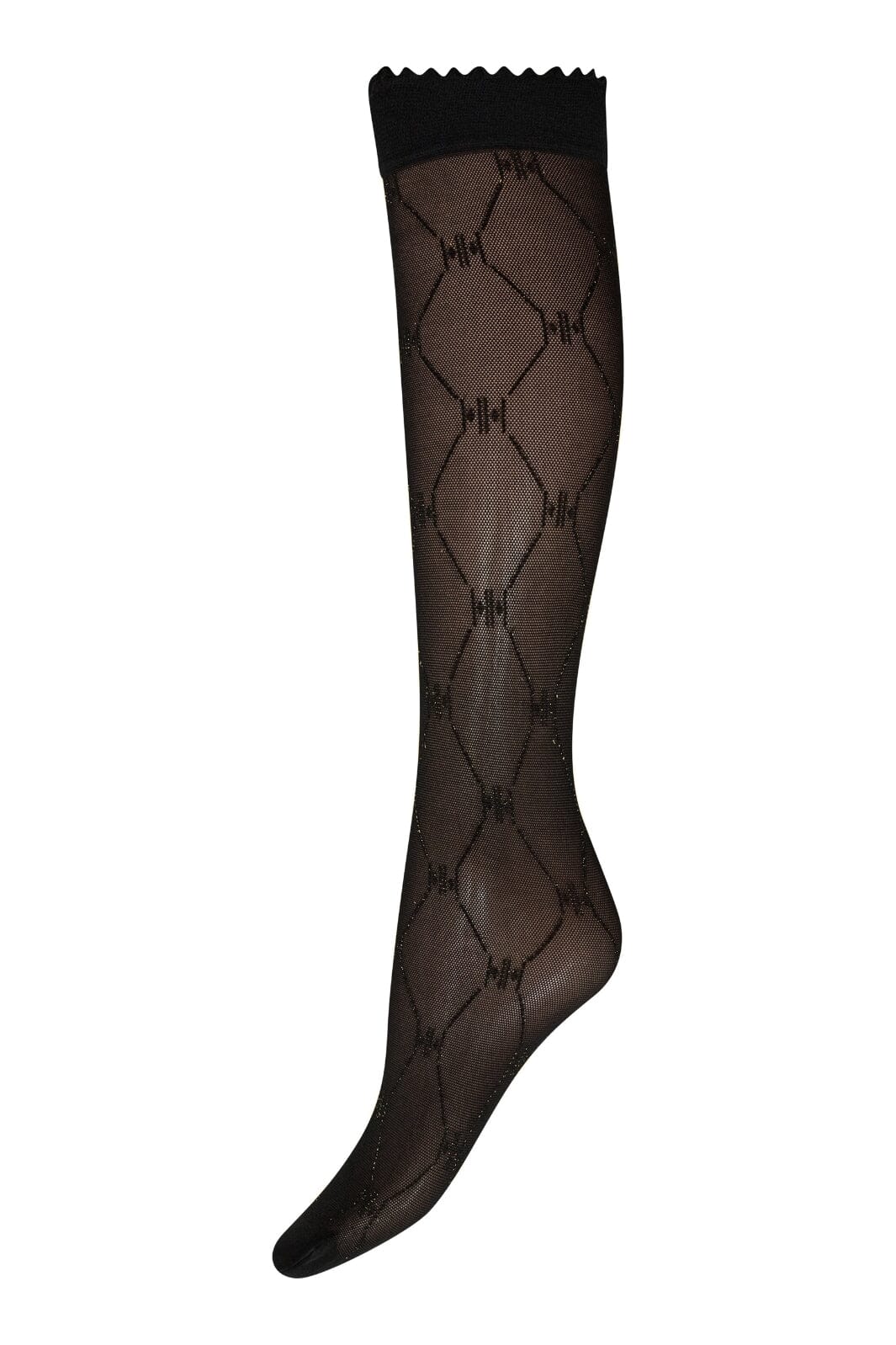 Knee high HH w/lurex black-1102