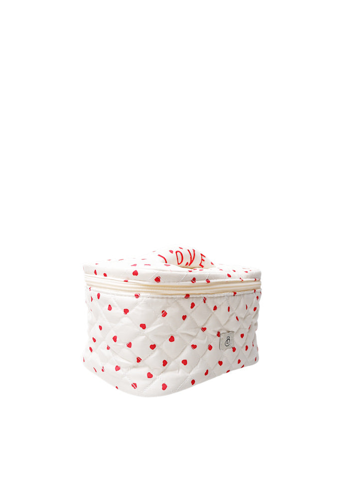 Cilia love washbag red hearts