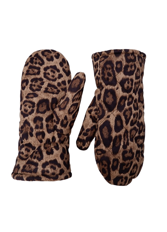 Sadorina quilted mittens leo