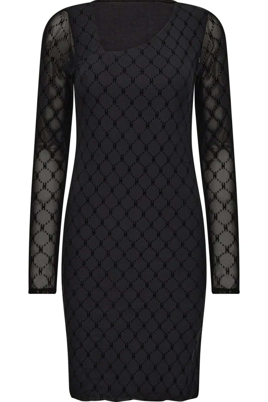 Mesh dress black 360-98