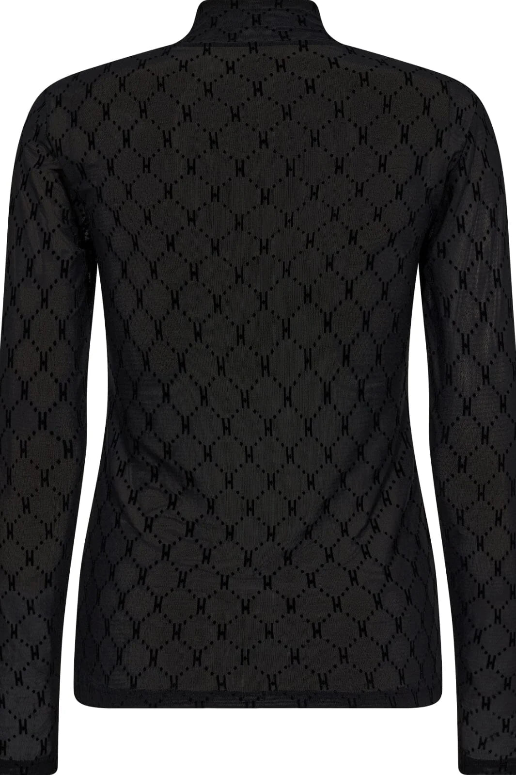 Mesh turtle neck black 315-14