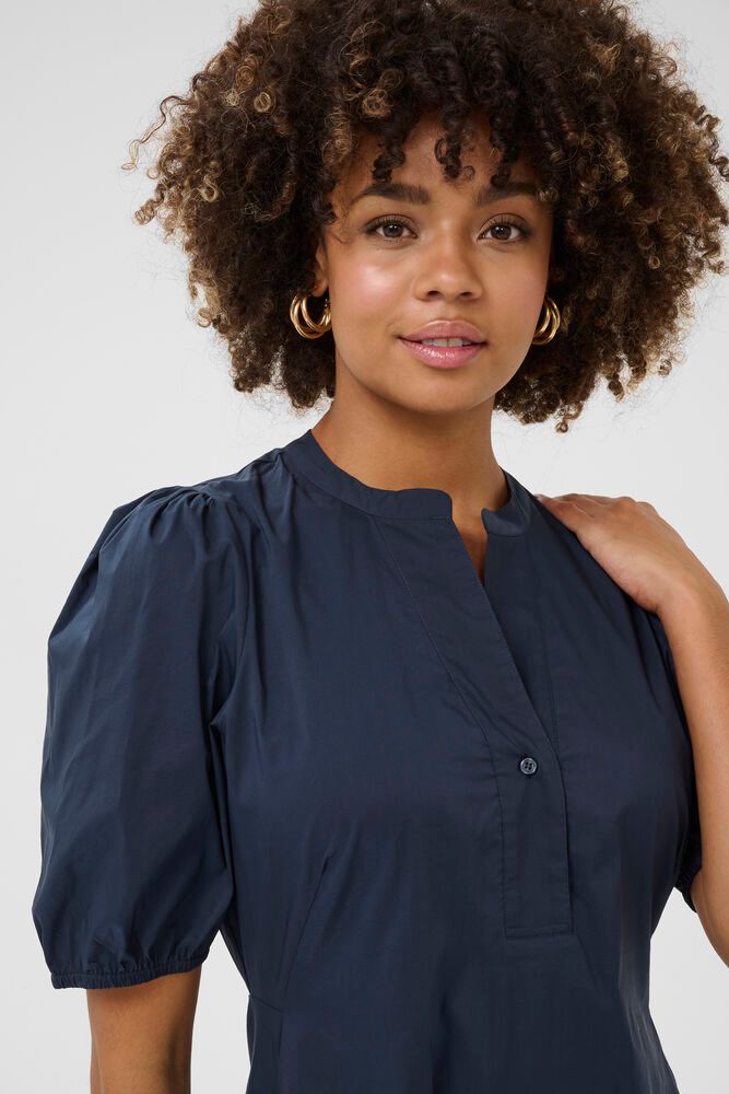 Antoinett Placket Dress blue iris