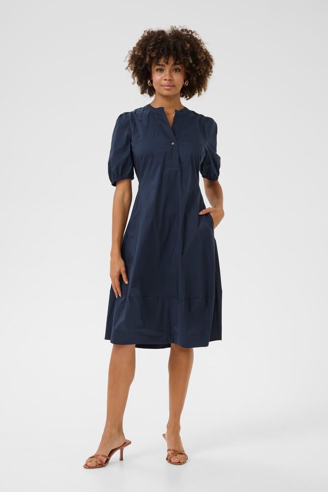 Antoinett Placket Dress blue iris