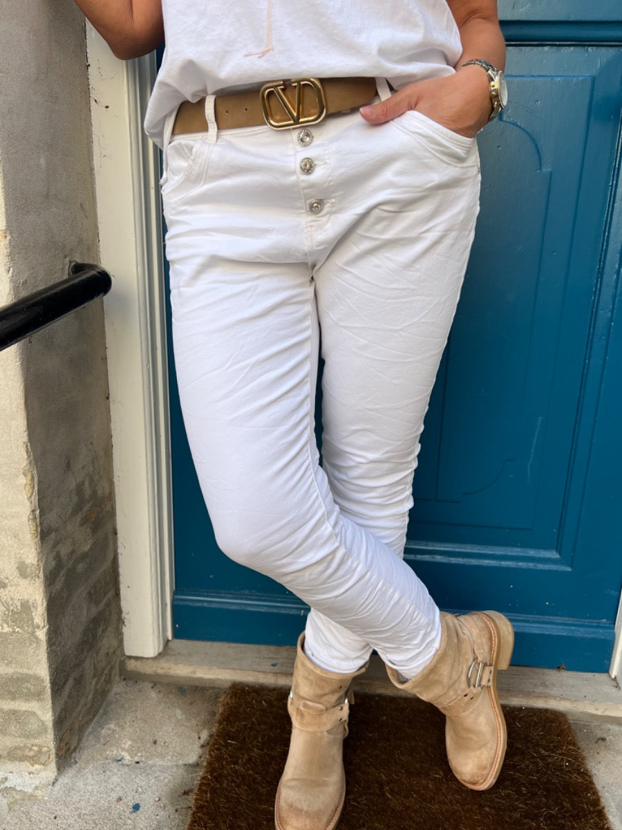 Emma jeans 2563 white