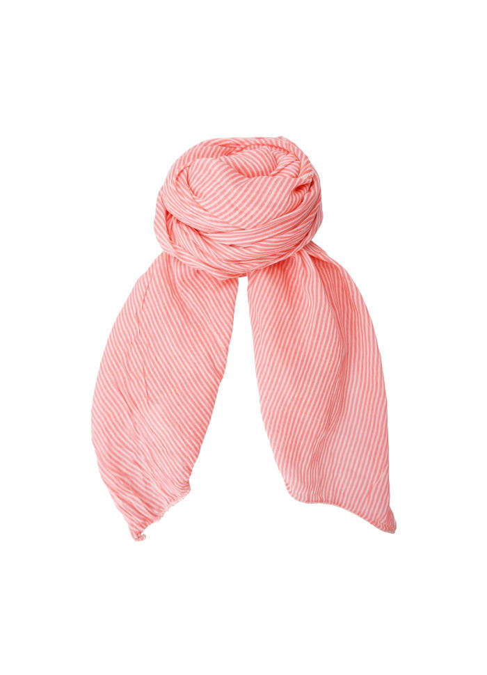 Shelly long scarf coral