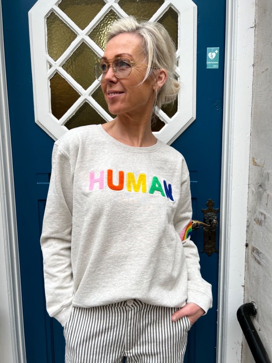 sweatshirt human grey multi