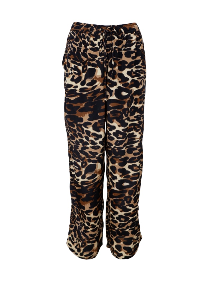 Luna straight pant leopard