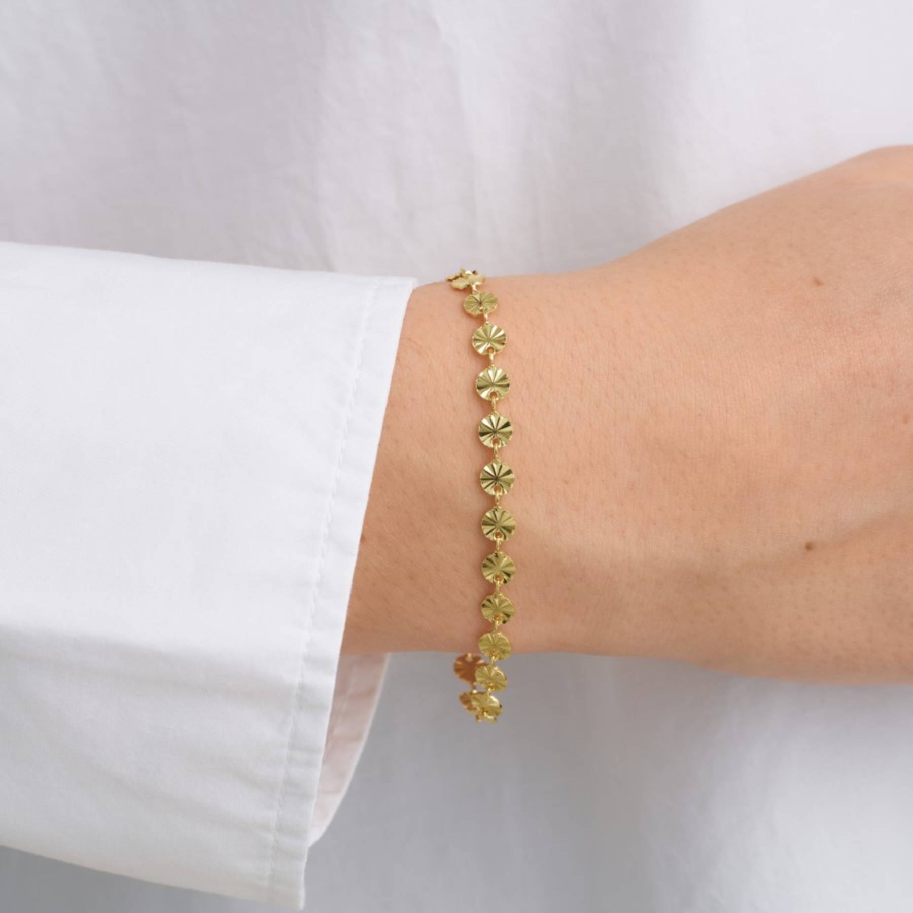 Mille Chain Armbånd - Guld