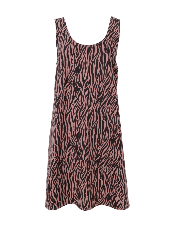 Nikita zebra spencer dress rose