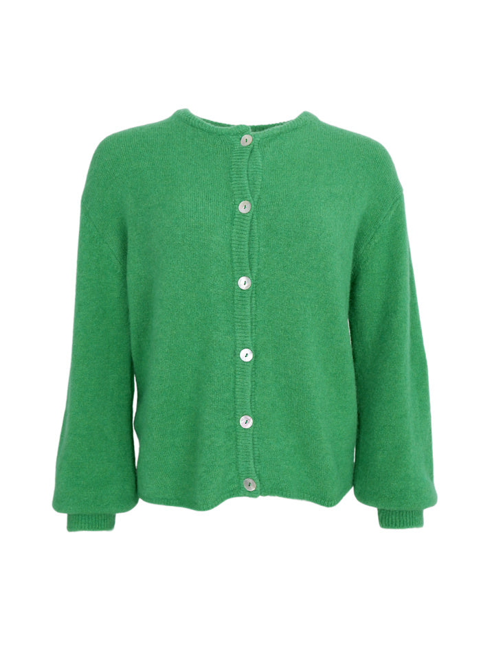 Bella knit cardigan green