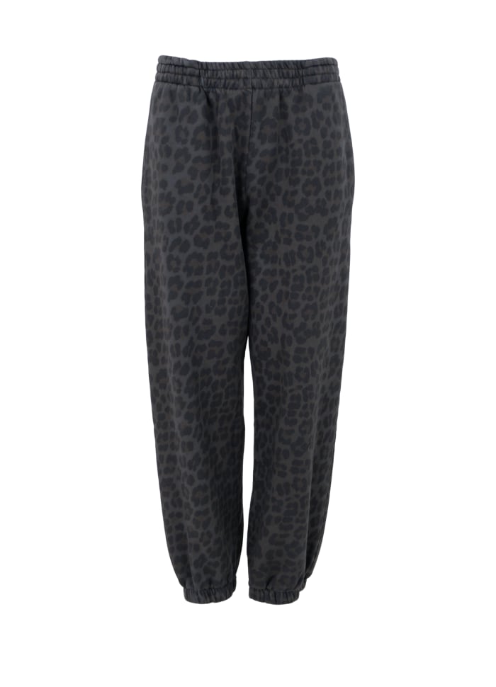 Zelda sweat pant grey leopard