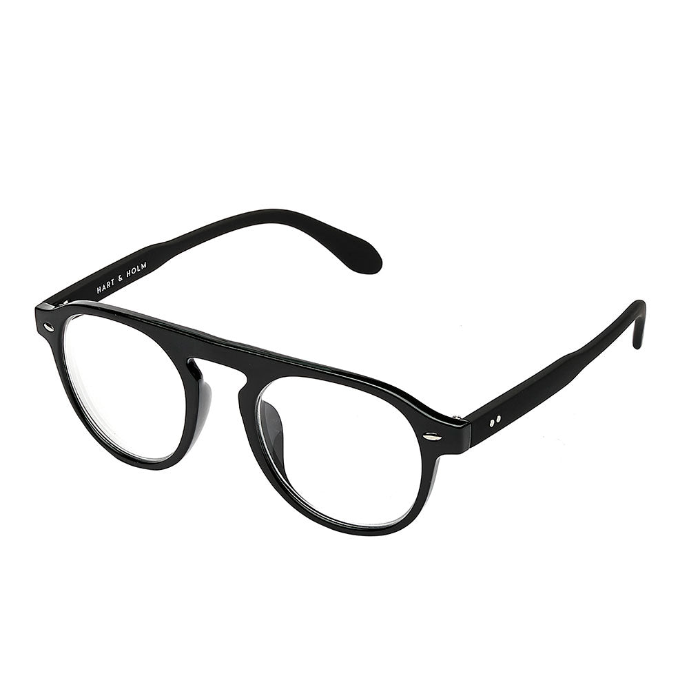 Milano black reading glasses