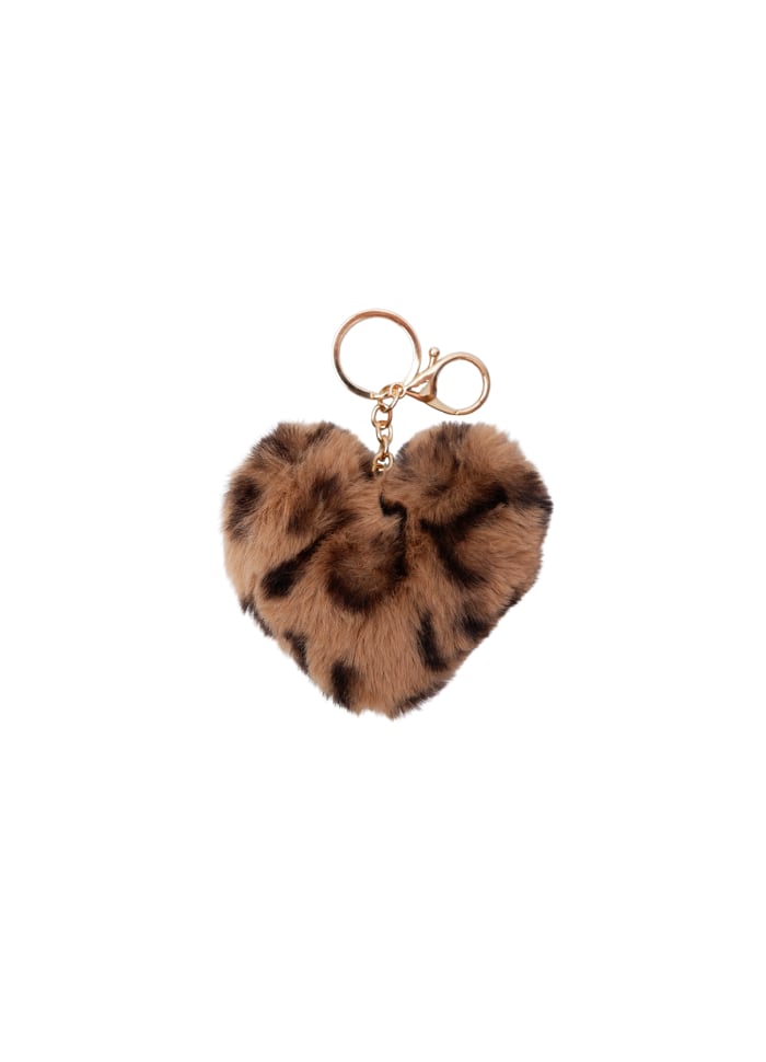 Heart soft keyhanger brown leo