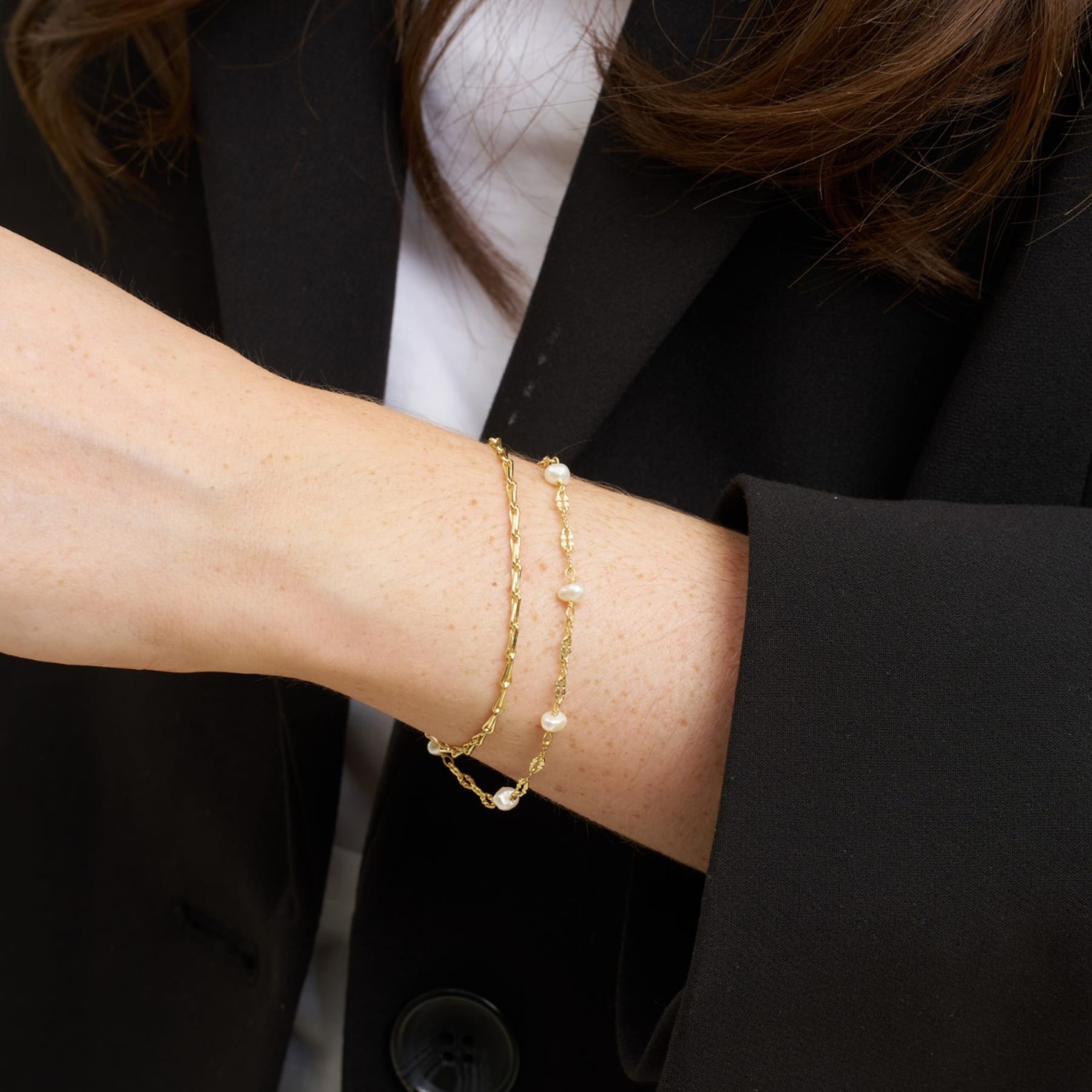 Lina Armband - Guld/Rosa