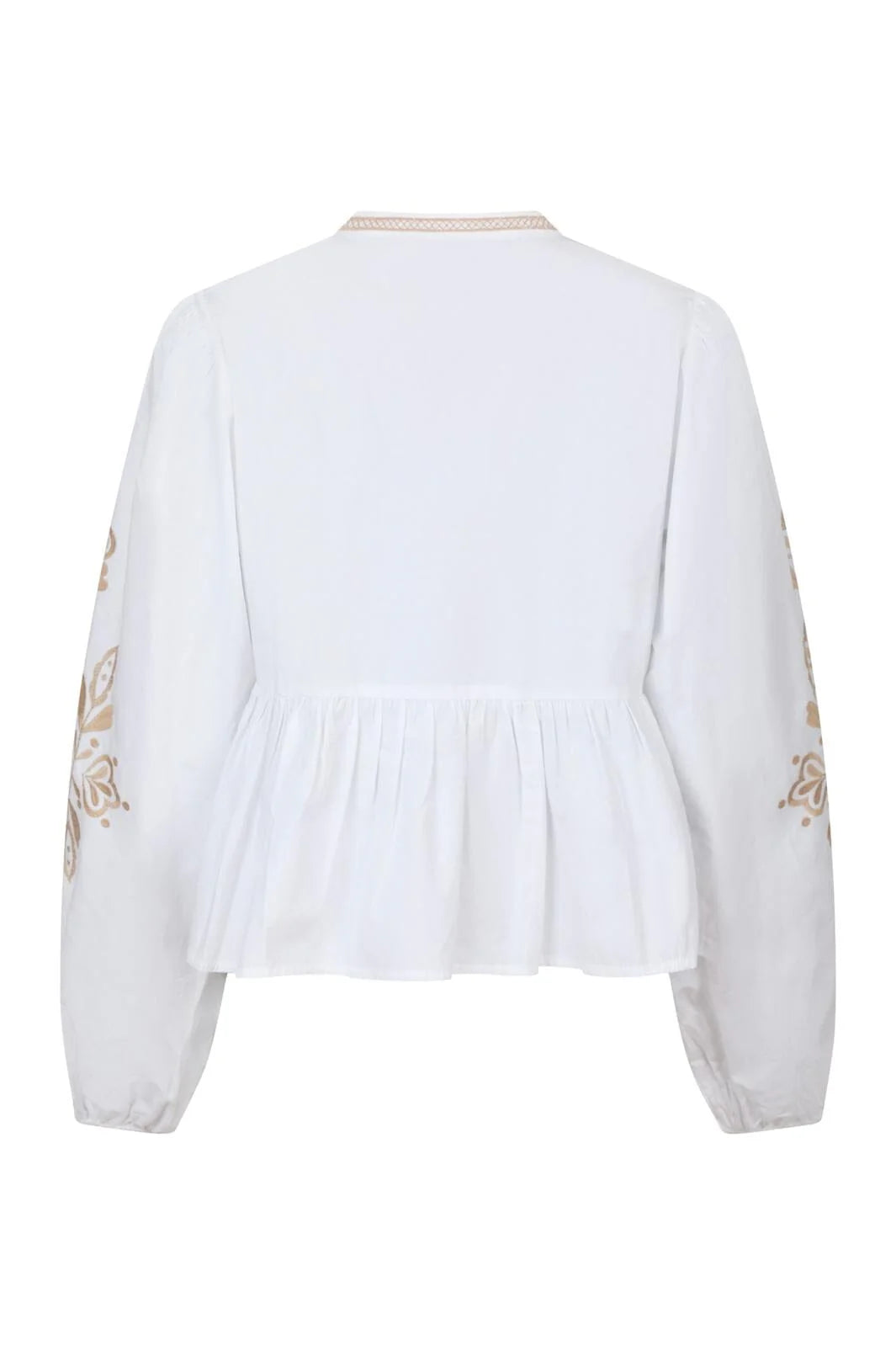 Ginia emb blouse off white