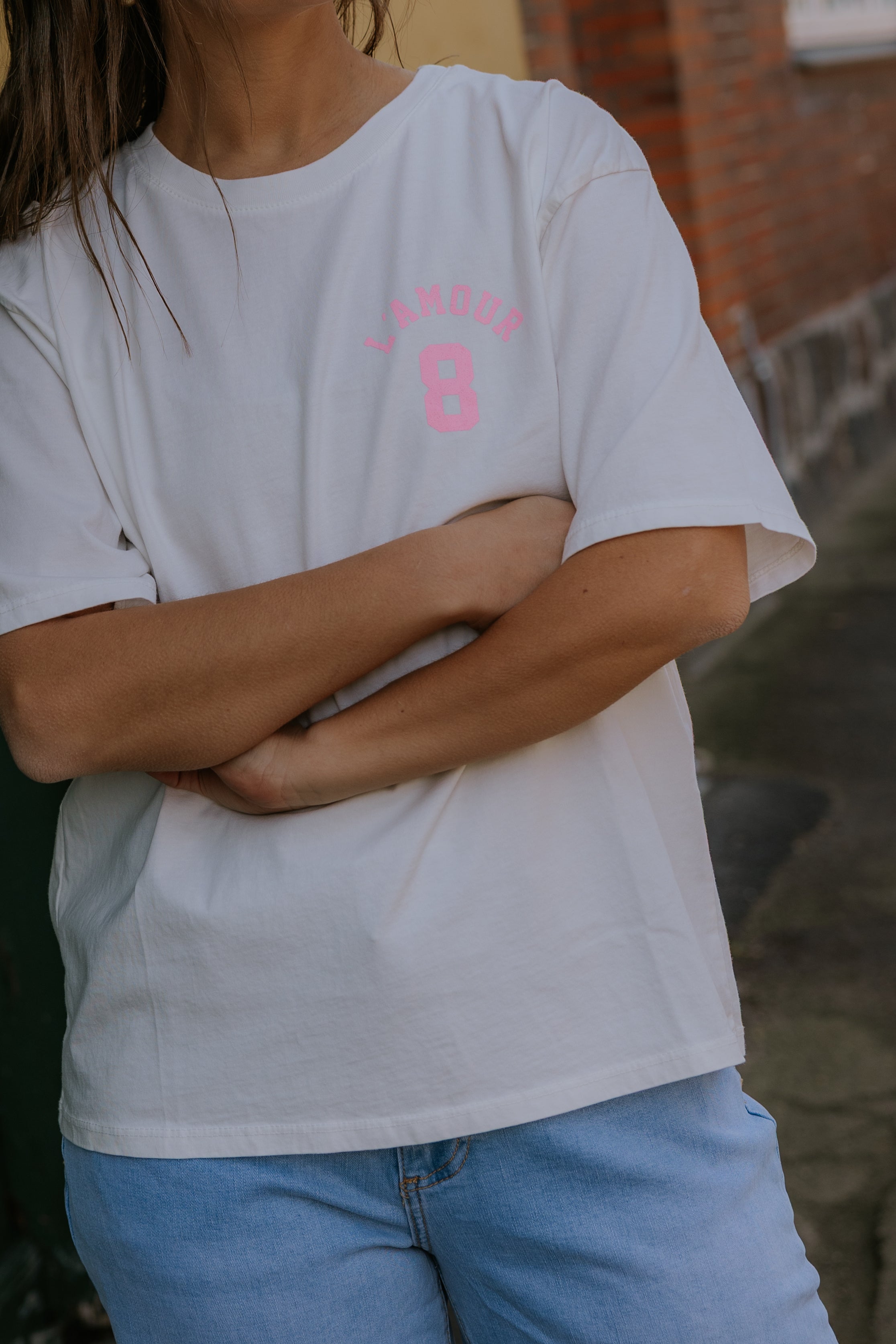 L´Amour Tee - White/Pink