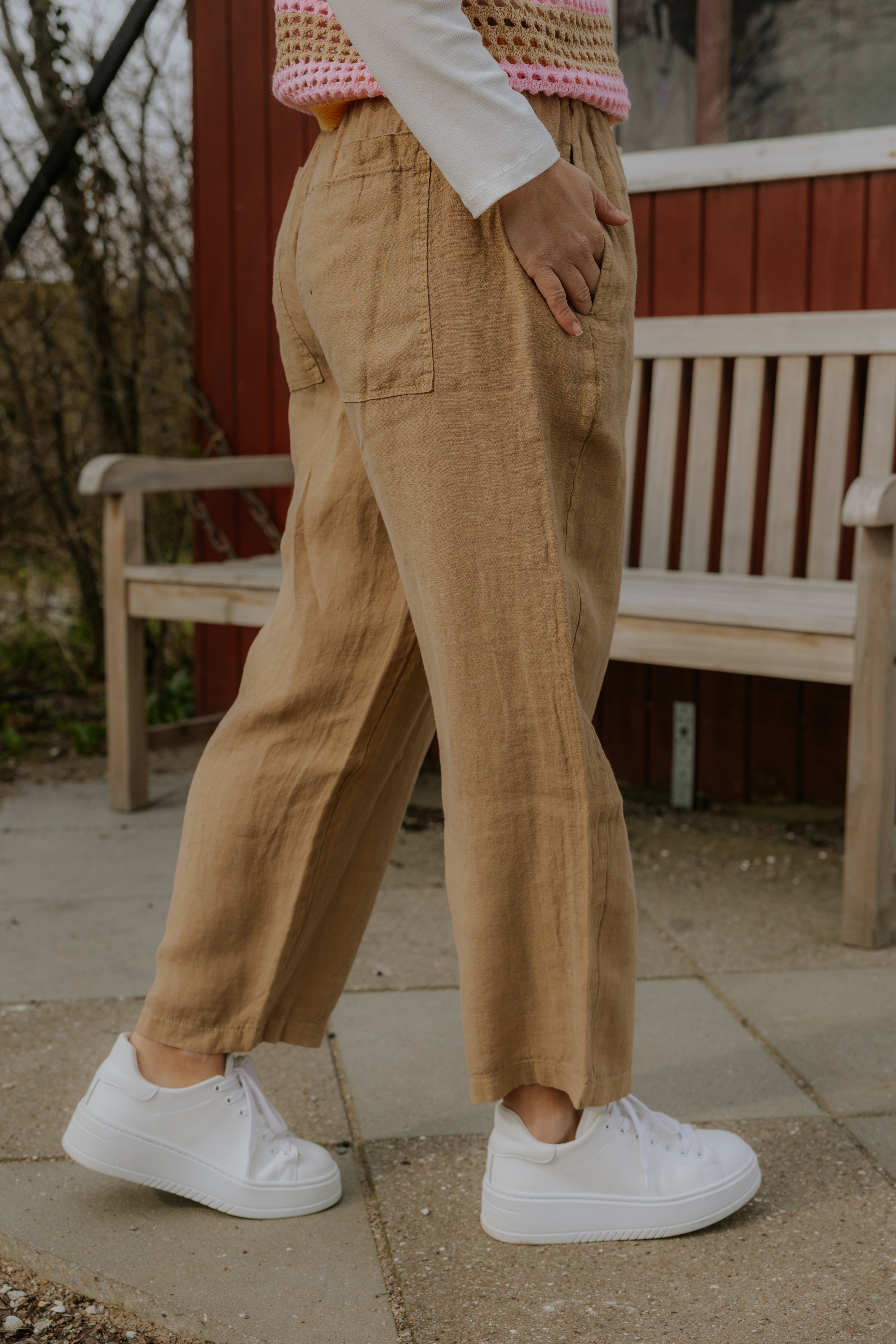 Lotus Linnen Pants - Moonstone