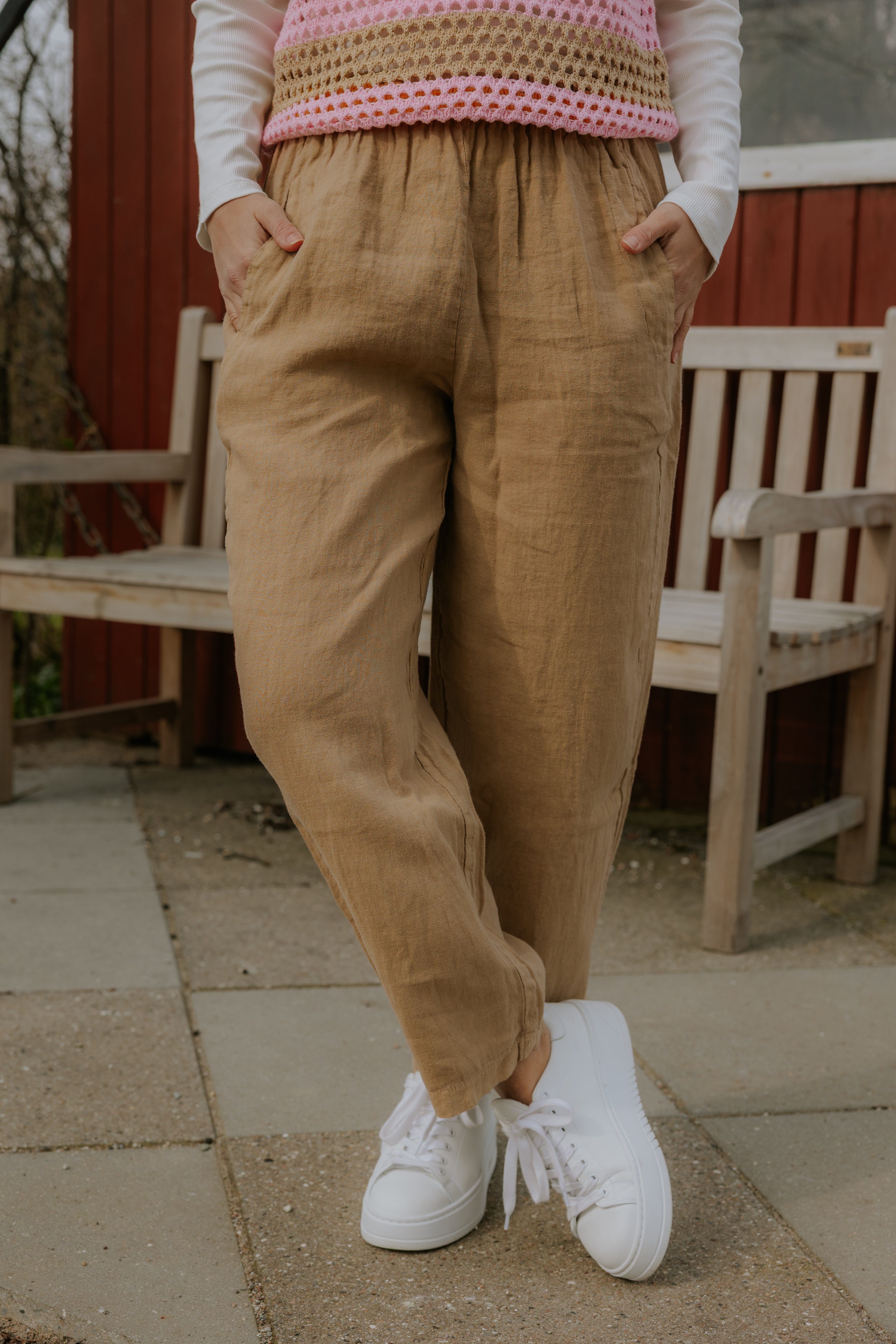 Lotus Linnen Pants - Moonstone