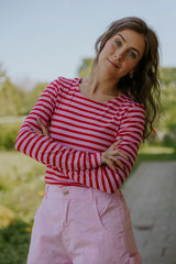 Everyday Stripes Blus - Svart