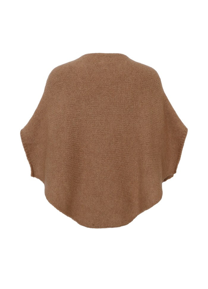 Pella boucle poncho latte