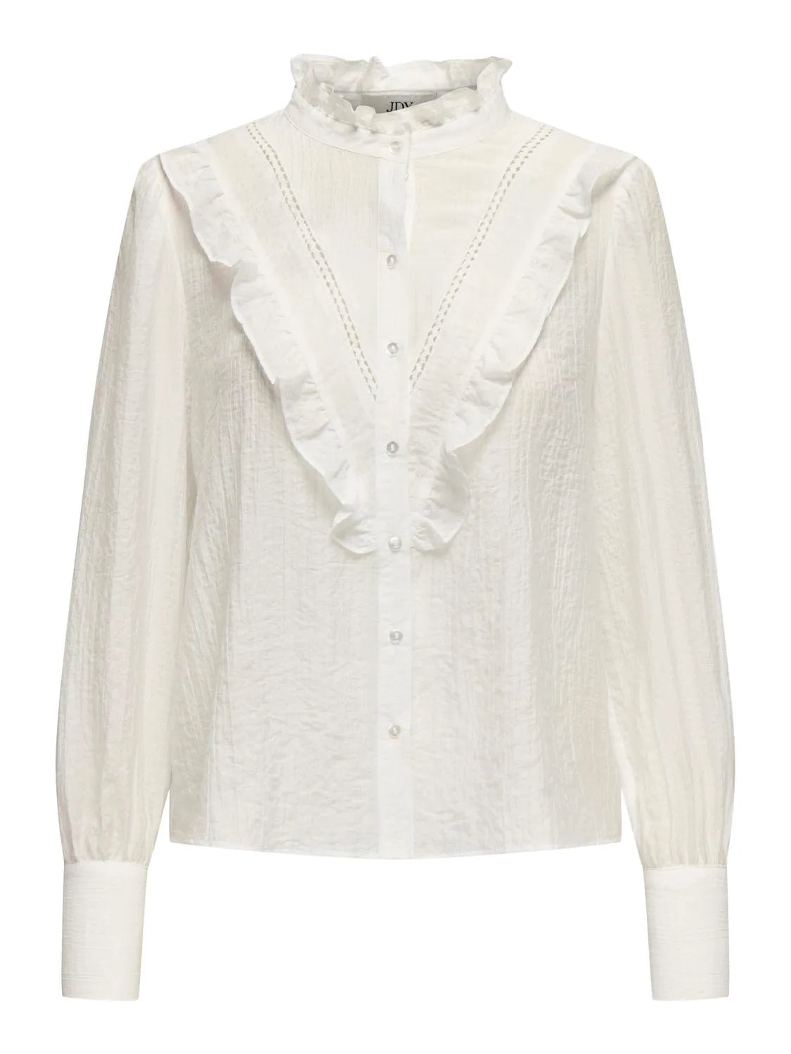 Emmy L/S lace shirt cloud dancer