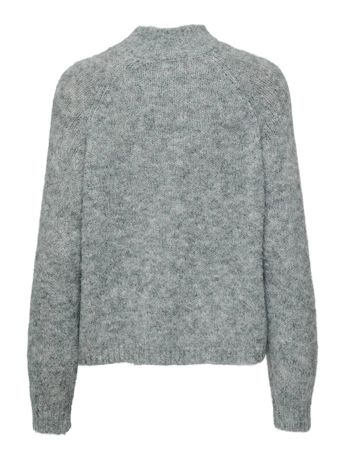 Zoey life L/S raglan knit light grey melange