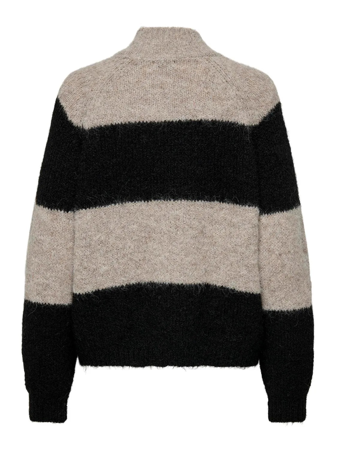 Zoey life L/S raglan knit chateau gray/stripes black