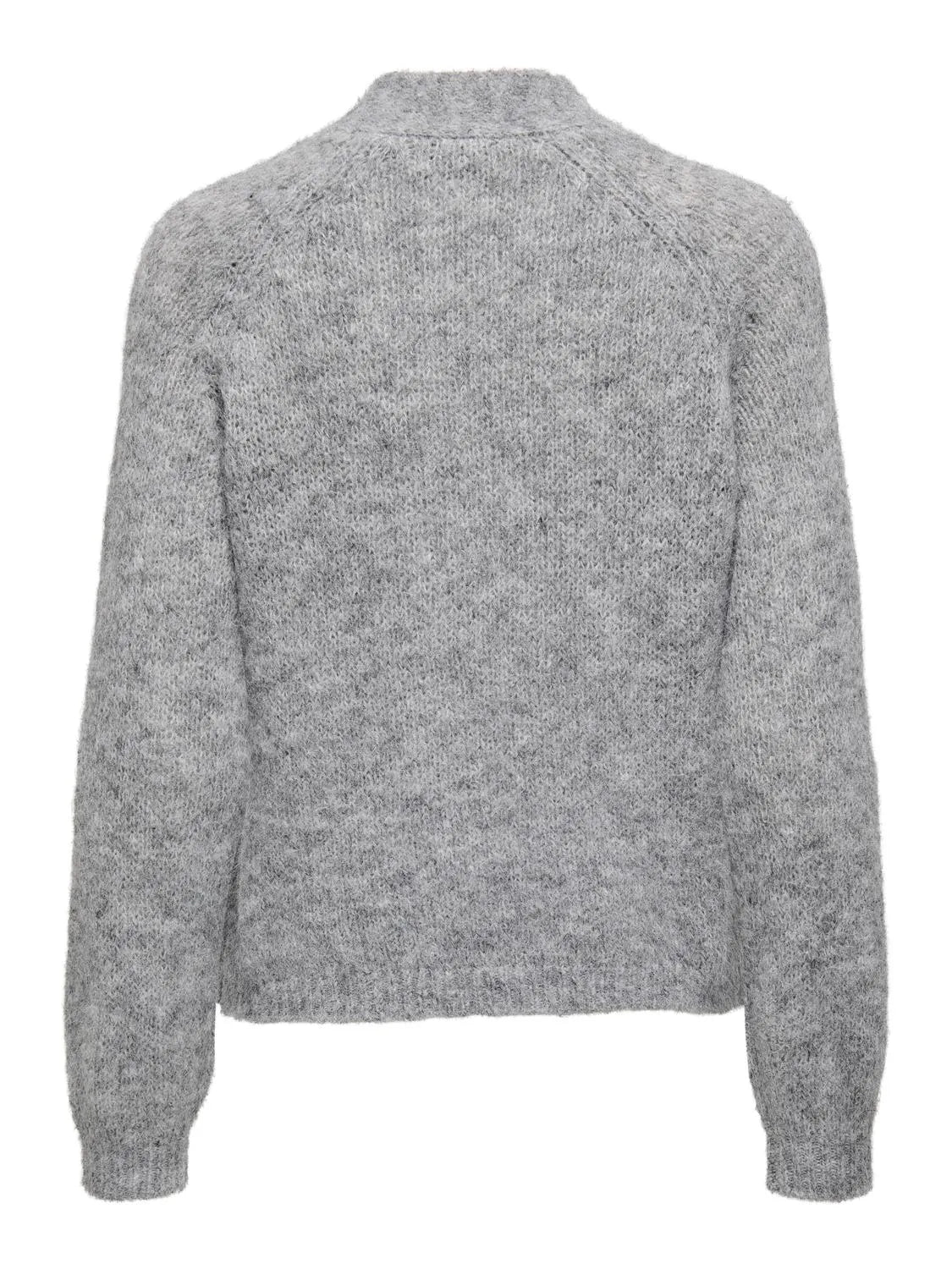 Zoey life bow pullover light grey melange