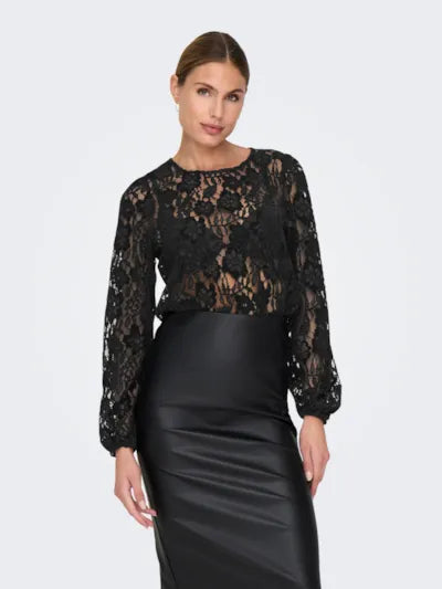 Dream lace top black